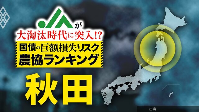 [衝撃] 国債損失リスクのJAランキング