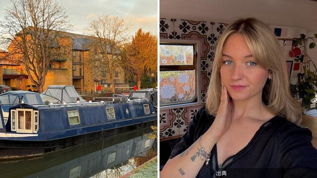 [緋急]約600万円のボートで暮らす、25歳のイギリス人女性。毎月15万円以上を節約するになる模様