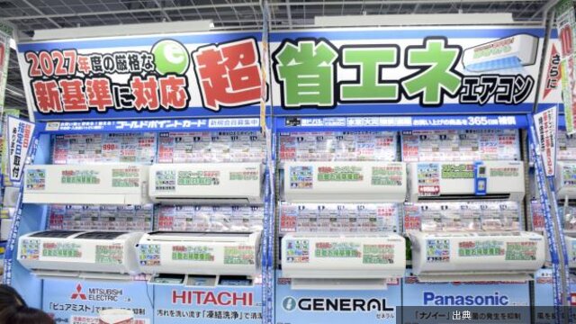 [朗報] エアコン大手3社、新省エネ基準に全機種適合へ