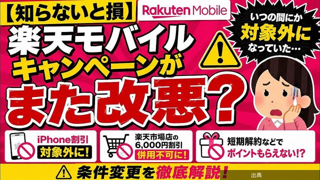 [速報]楽天モバイル新条件追加！