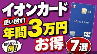 [悲報]イオンカード活用術 年間で約3万円もお得になる7つの裏技を解説とのこと
